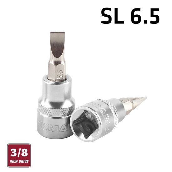 FIXMAN 3/8" Dr.bit Socket Sl6.5 Slotted Screwdriver Bit